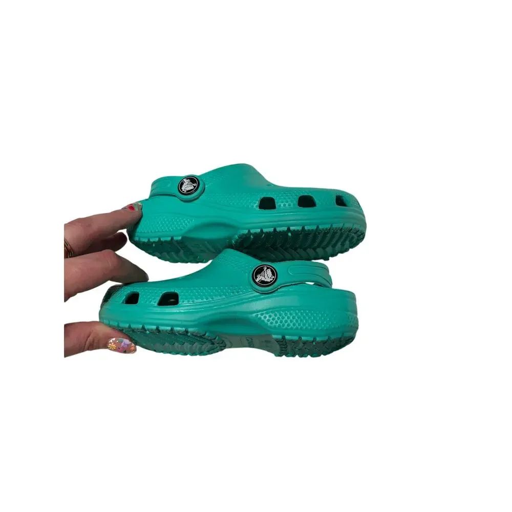 Crocs Classic Clog Toddler Size 10C Turquoise Slip On Unisex Comfort